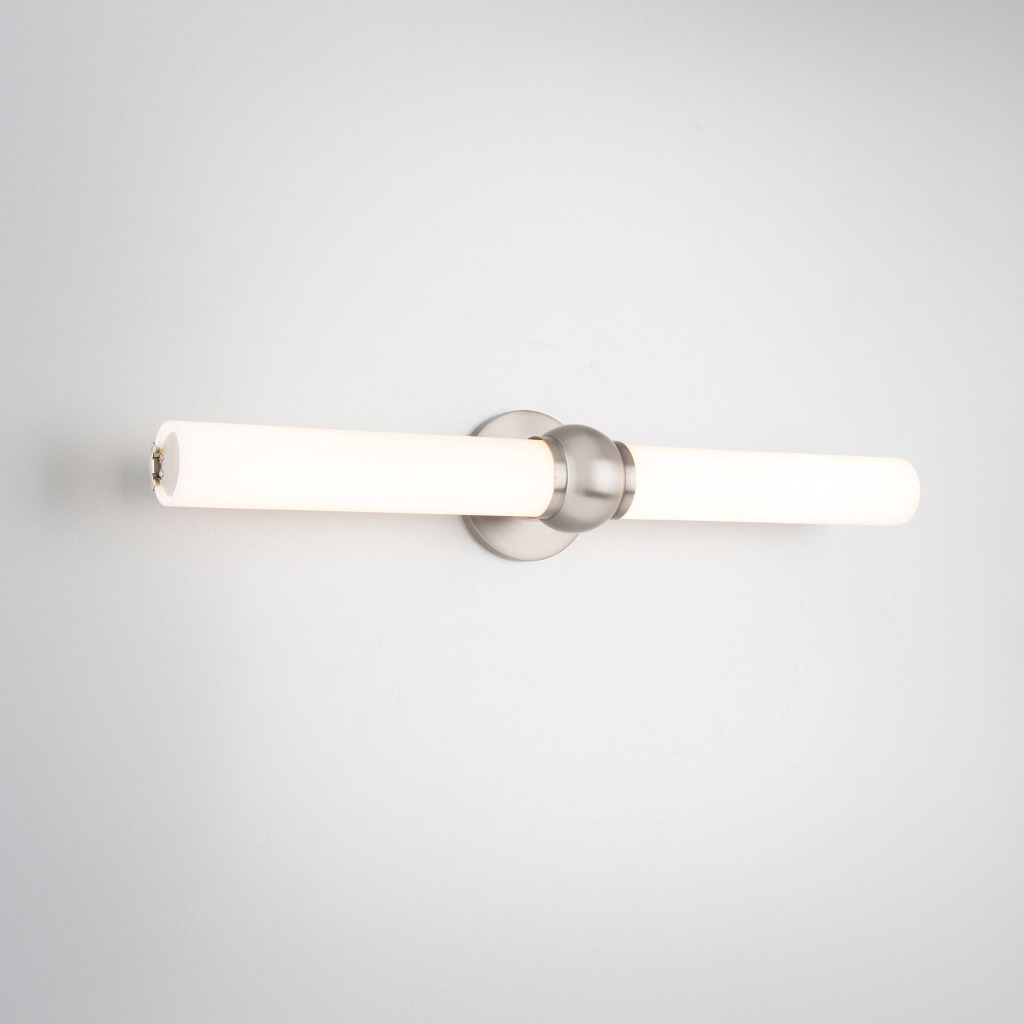 Juliet LED 27 inch Brushed Nickel Bath Vanity & Wall Light, dweLED