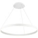 Sirius LED 31 inch White Pendant Ceiling Light, dweLED