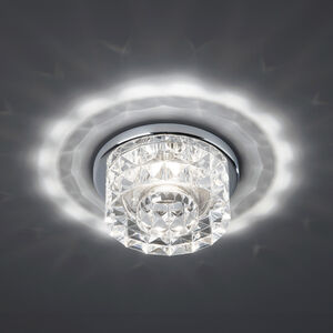 Elipse Integrated LED Clear Chrome Recessed Lighting