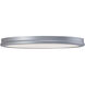 Geos LED 10.25 inch Titanium Flush Mount Ceiling Light in 3000K, dweLED