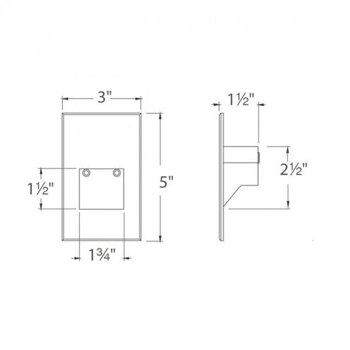 Tyler 12 2 watt White Step and Wall Lighting in Amber, WAC Landscape