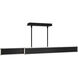 Bastone Linear Pendant Ceiling Light in 4000K, Black, dweLED