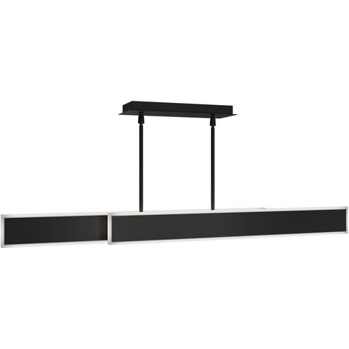 Bastone Linear Pendant Ceiling Light in 4000K, Black, dweLED