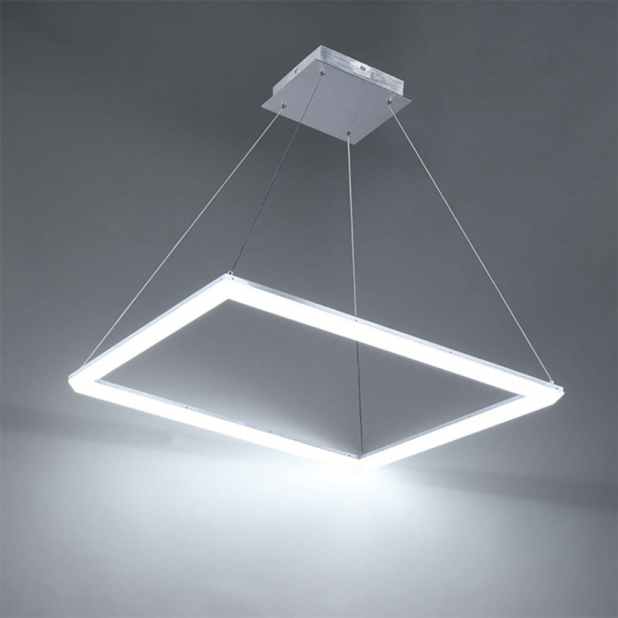 Frame LED 28 inch Brushed Aluminum Pendant Ceiling Light, dweLED