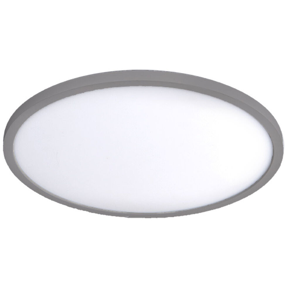 WAC Lighting FM 15RN 930 BN Round LED 15 inch Brushed Nickel Flush Mount Ceiling Light in 3000K