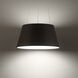 Vida LED 17.5 inch Black Pendant Ceiling Light in 18in, dweLED