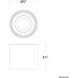 Downtown LED 5 inch White Flush Mount Ceiling Light in 4000K, dweLED