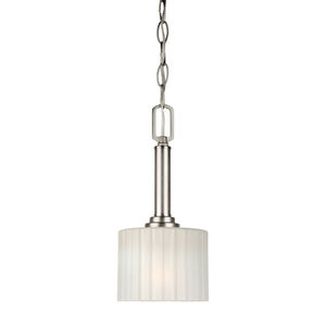 Signature 1 Light 5.5 inch Brushed Nickel Mini Pendant Ceiling Light