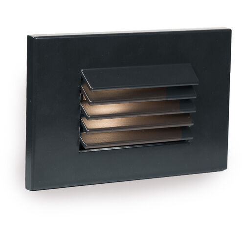LEDme Step and Wall Lights 277 3 watt Black On Aluminum Step Light in Amber