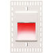 WAC 120V Invisible Trim Step Light LED 1.75 inch White ADA Step and Wall Light in Red, WAC Lighting