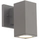 Cubix LED 6.75 inch Bronze Outdoor Wall Light