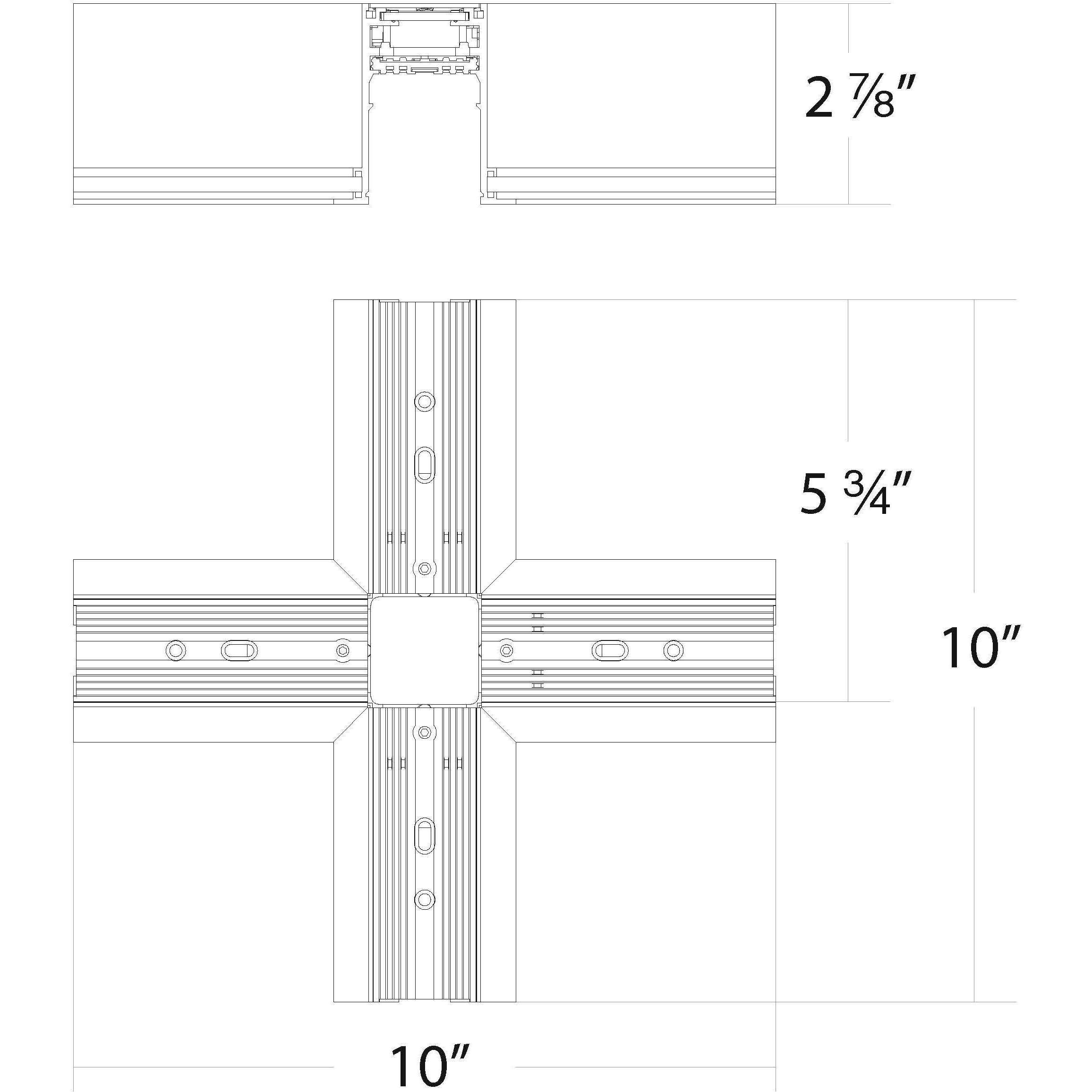 Ventrix White Track Component Ceiling Light
