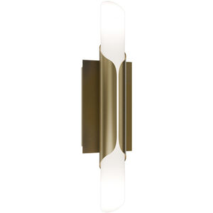 Wrappe Wall Sconce Wall Light in 3000K, Aged Brass, dweLED