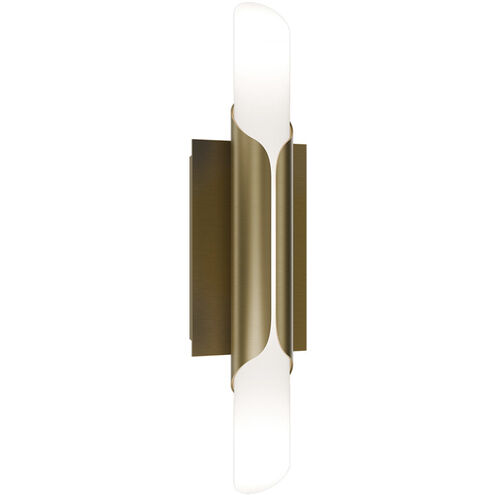 Wrappe Wall Sconce Wall Light in 3000K, Aged Brass, dweLED