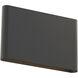 Tablet LED 5.5 inch Bronze Outdoor Wall Light