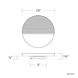 Crescent Wall Sconce Wall Light in 2700K, dweLED