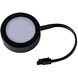 Line Voltage Puck Light LED Black Button Light, WAC Limited