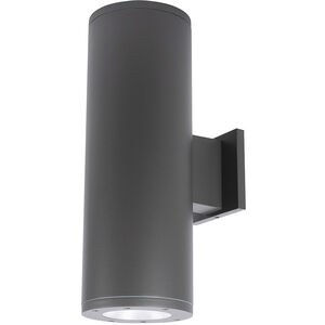 Cube Arch LED 6.25 inch Graphite Sconce Wall Light in Narrow, 85, 3000K, Straight Up/Down