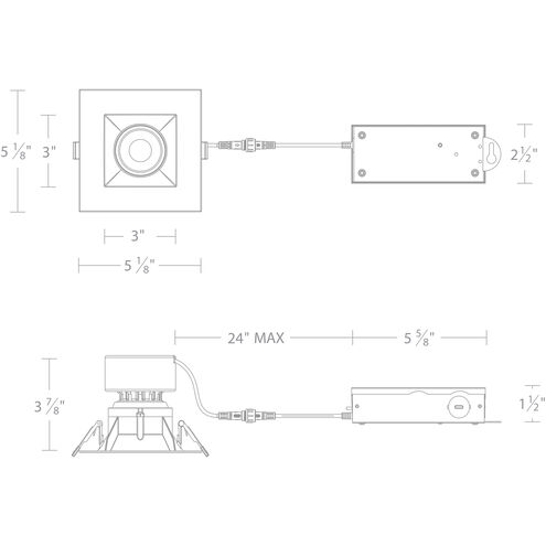 Kenric LED White Complete Kit Recessed Lighting