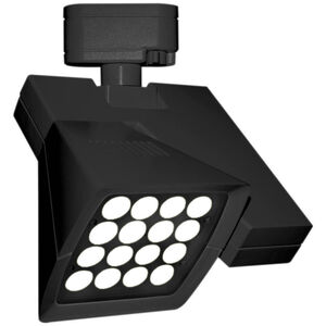 120v Track System 16 Light 120V Black LEDme Directional Ceiling Light in 4000K, 19 Degrees x 32 Degrees, L Track