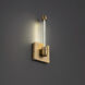 Jedi Wall Sconce Wall Light in Aged Brass, dweLED