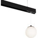 Ventrix 1 Light 48 Black Track Fixtures Ceiling Light