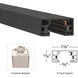 H Track 120 Black Track Component Ceiling Light