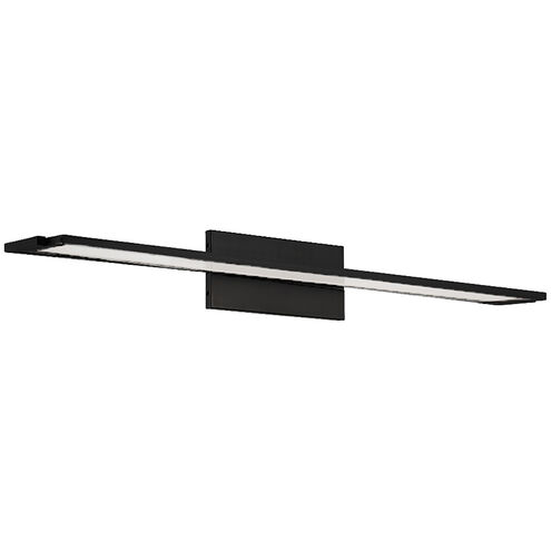 Line LED 36 inch Black Bath Vanity & Wall Light in 3000K, dweLED