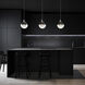 Gaze LED 12 inch Black Pendant Ceiling Light in 3500K, dweLED