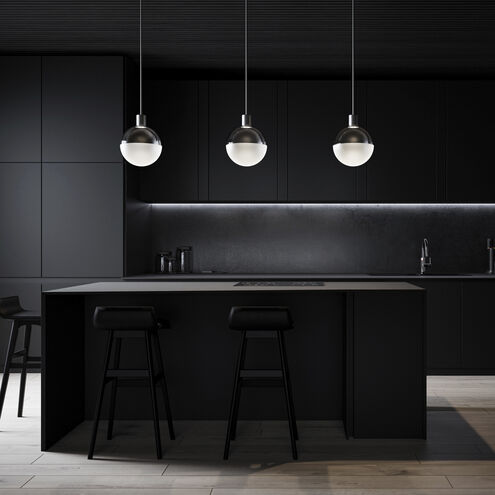 Gaze LED 12 inch Black Pendant Ceiling Light in 2700K, dweLED