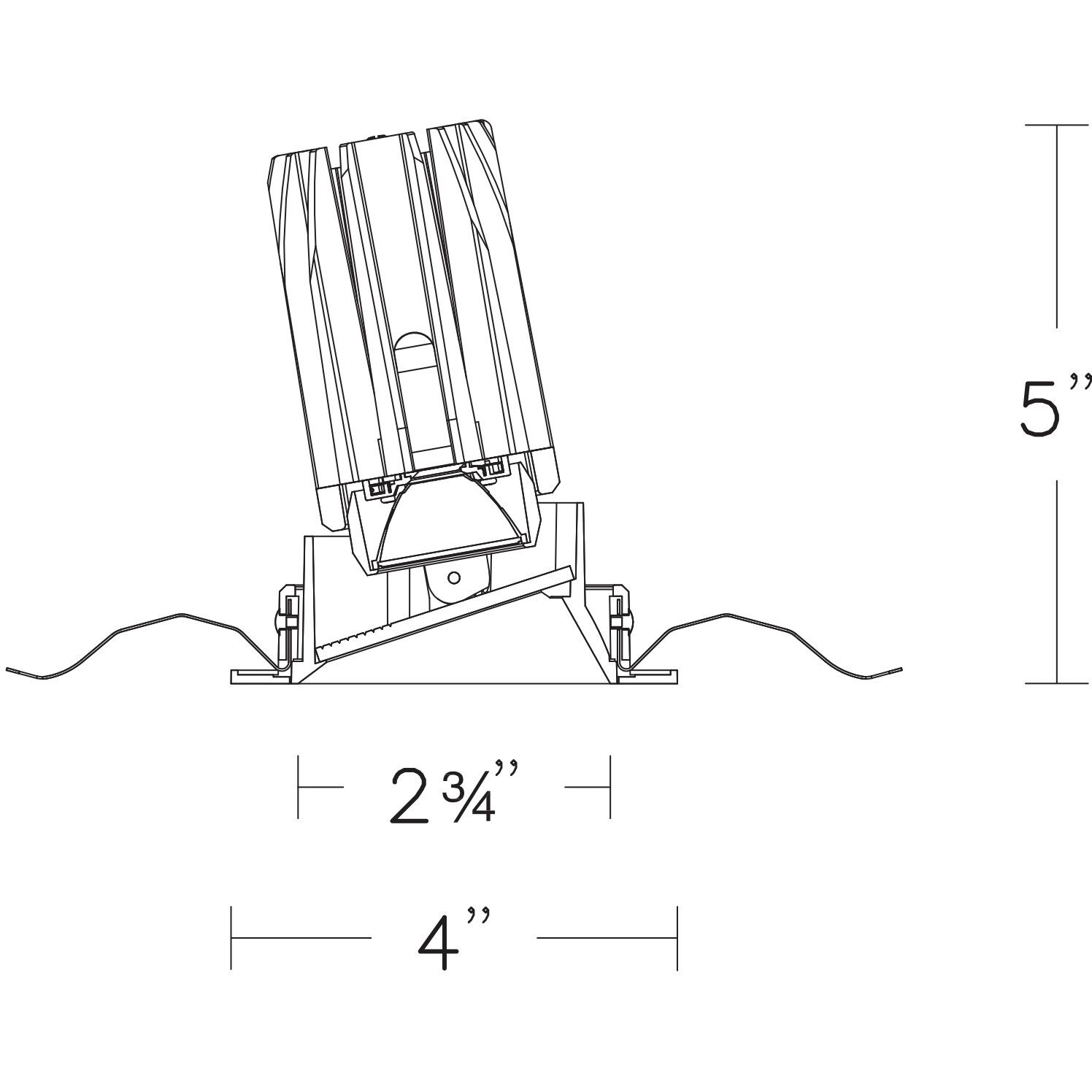 FQ Integrated LED White Recessed Trim in 3000K, 2" LED