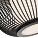 Poppin LED 16 inch Black Outdoor Flush Mount, dweLED