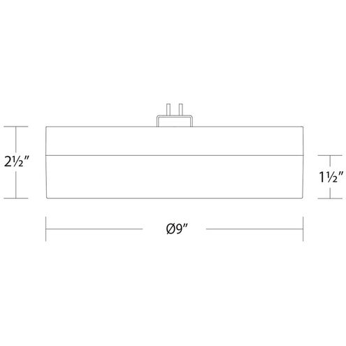 Twist-N-Lite LED 9 inch Brushed Nickel Flush Mount Ceiling Light