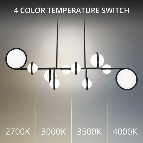 Satalite Linear Pendant Ceiling Light in 3000K, dweLED