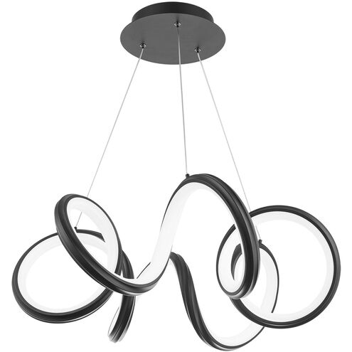 Mamba LED 26 inch Black Pendant Ceiling Light, dweLED