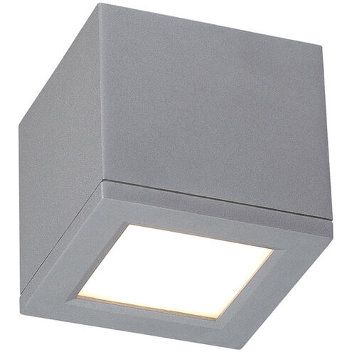 Rubix LED 5 inch Graphite Outdoor Flush