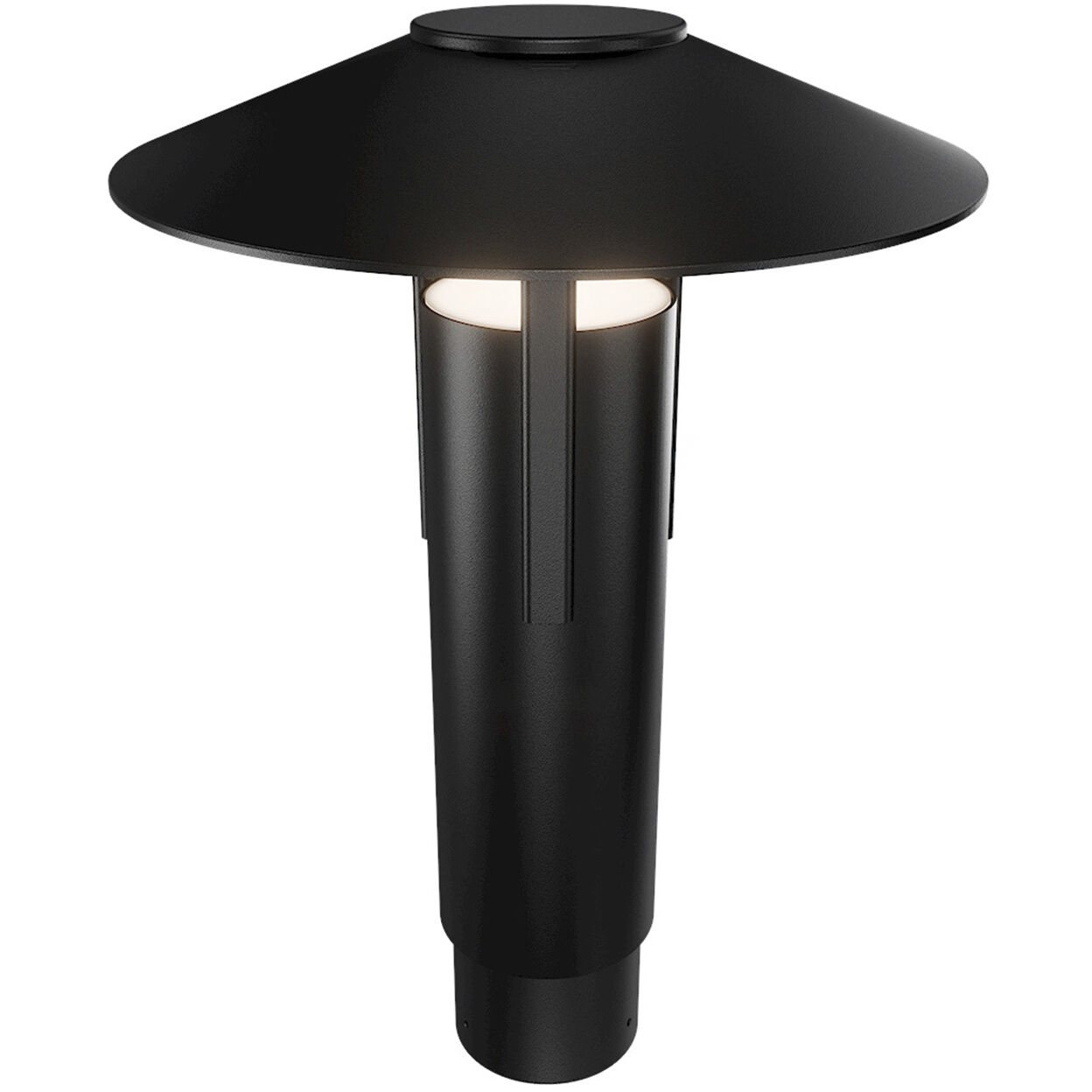 Ventt LED 17.38 inch Black Post Light, dweLED