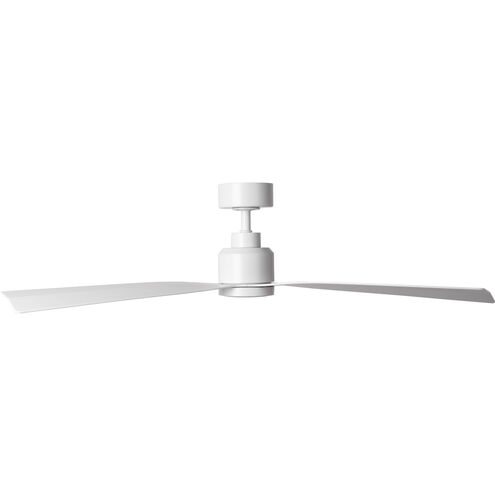 Clean 52 inch Matte White Downrod Ceiling Fan in Included, Smart Fan 