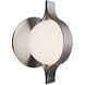 Ellaria LED 6.75 inch Brushed Nickel Wall Sconce Wall Light, dweLED