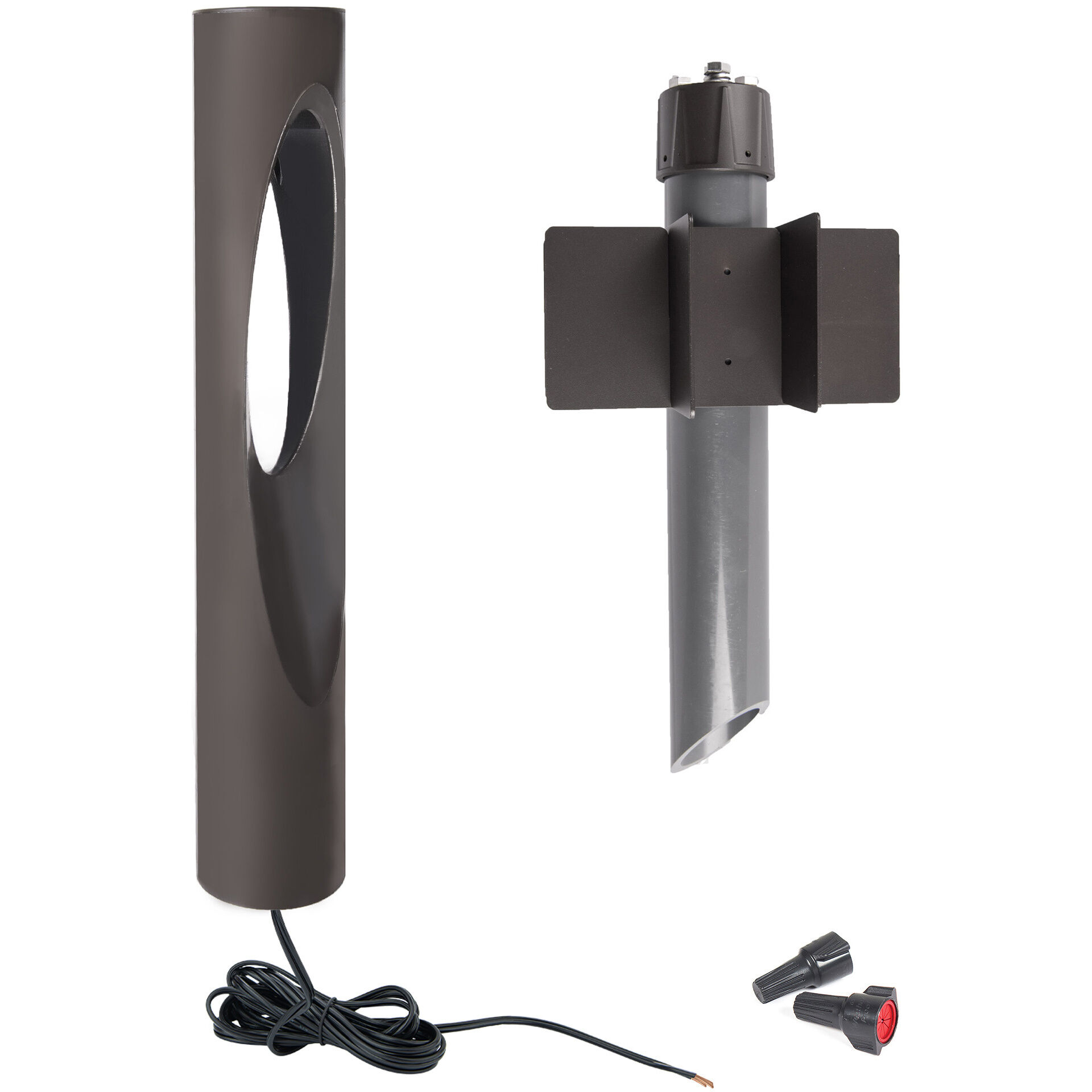 Scoop 12 5.7 watt Bronze Bollard Lighting in 2700K, WAC Landscape