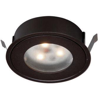LED Button Light 2.63 inch Dark Bronze Puck Light