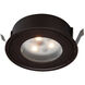 LED Button Light 2.63 inch Dark Bronze Puck Light