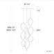 Interlace LED 11.75 inch Black Multi-Light Pendant Ceiling Light, dweLED