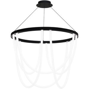 Margarite LED 36 inch Black Chandelier Ceiling Light, dweLED