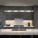 Super Star LED 60 inch Brushed Nickel Linear Pendant Ceiling Light, dweLED