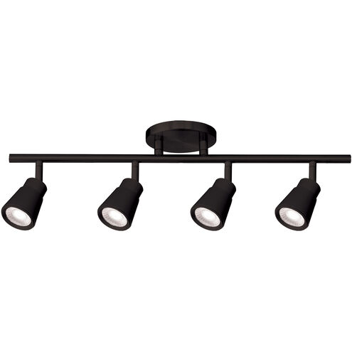 Solo 4 Light 120 Black Track Lighting Ceiling Light