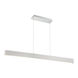 Volo LED 1.5 inch Brushed Aluminum Pendant Ceiling Light in 54in, dweLED