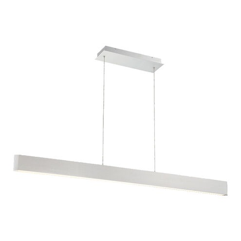 Volo LED 1.5 inch Brushed Aluminum Pendant Ceiling Light in 54in, dweLED