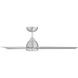 Mocha 54 inch Brushed Aluminum Downrod Ceiling Fans, Smart Fan