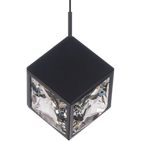 Ice Cube LED 6.63 inch Black Mini-Pendant Ceiling Light, dweLED
